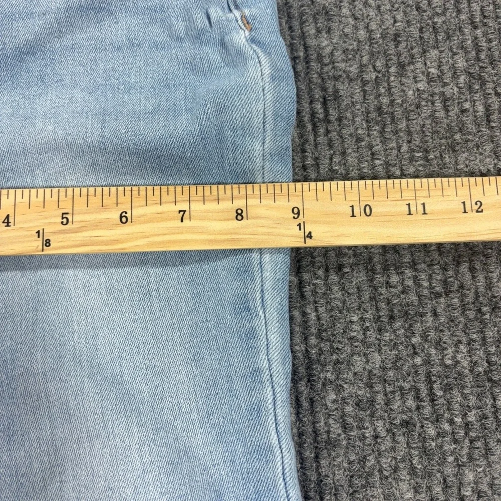 Old Navy Wow Flare Jeans Womens 0 Light Blue High Rise Stretch Denim 0807